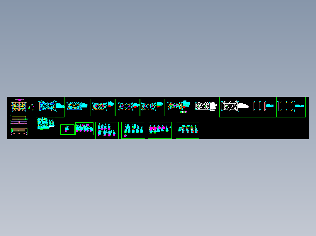 不锈钢铰链支架内挂钩折弯冲压模具图