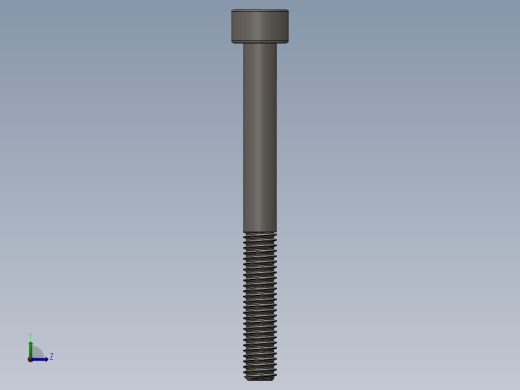 Screw_DIN_912_M5x50_A2.SLDPRT公制内六角螺钉左视缩略图