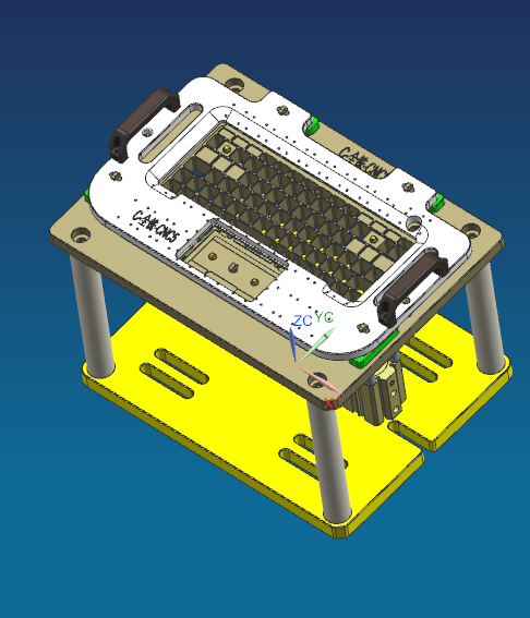 电脑外壳铣键盘孔治具模型缩略图