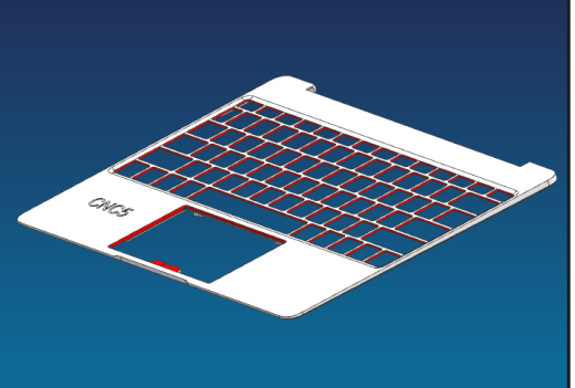 电脑外壳铣键盘孔治具模型缩略图