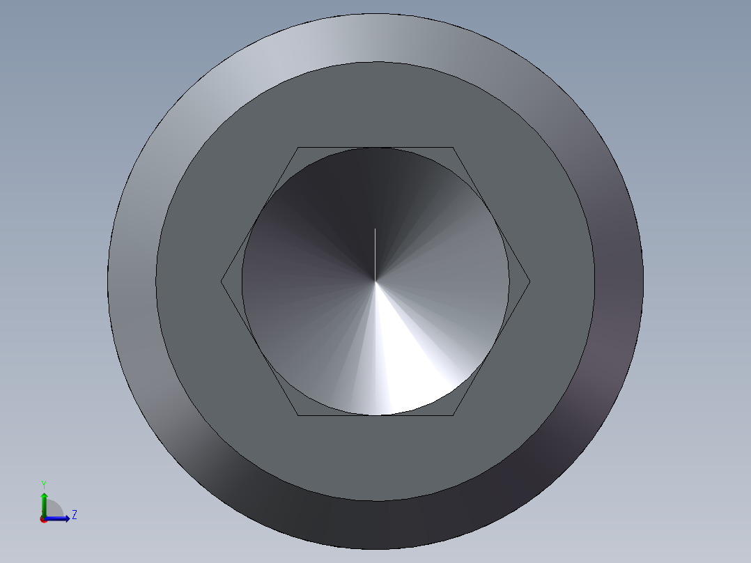 无头内六角螺丝 东明 全牙 M3-3 A2-70左视图