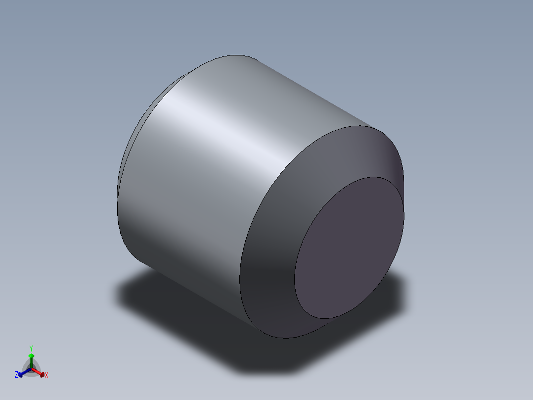无头内六角螺丝 东明 全牙 M3-3 A2-70正等轴测图