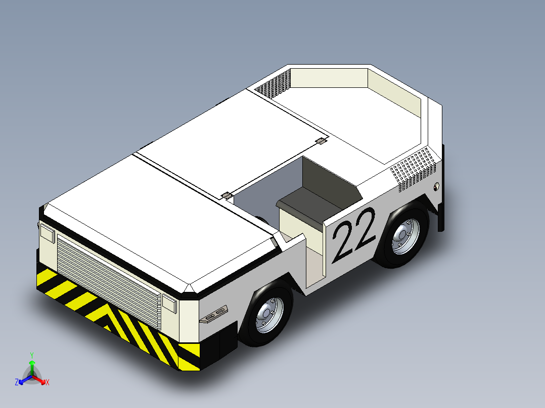 B3003421-飞行甲板拖拉机拖车