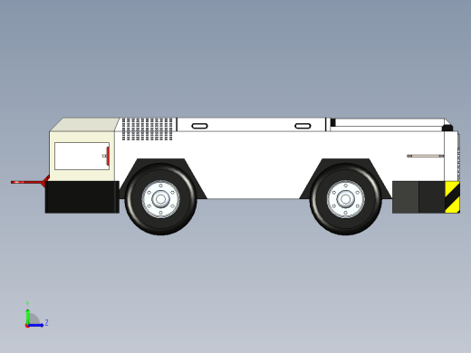 B3003421-飞行甲板拖拉机拖车左视缩略图
