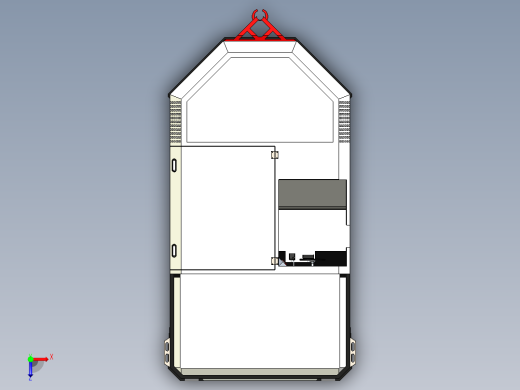 B3003421-飞行甲板拖拉机拖车俯视缩略图