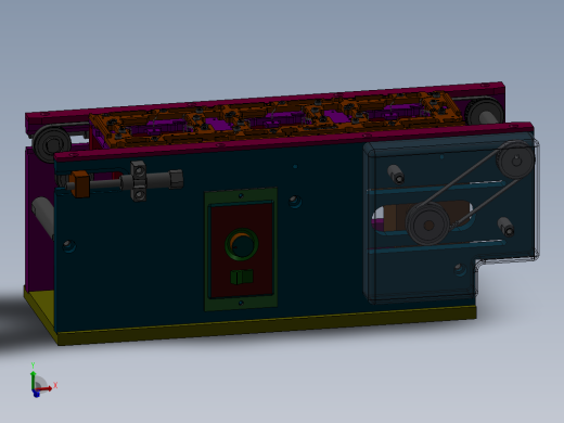 0.342米双皮带输送机构