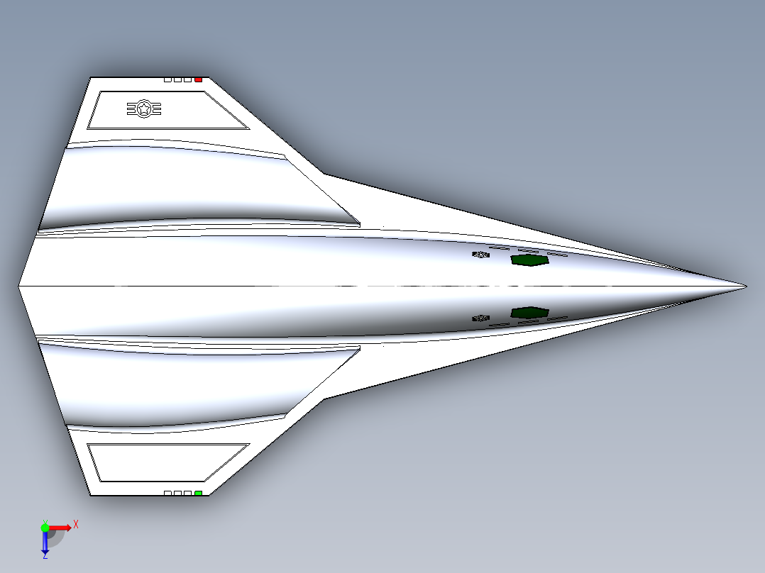宇宙飞船(67)俯视图
