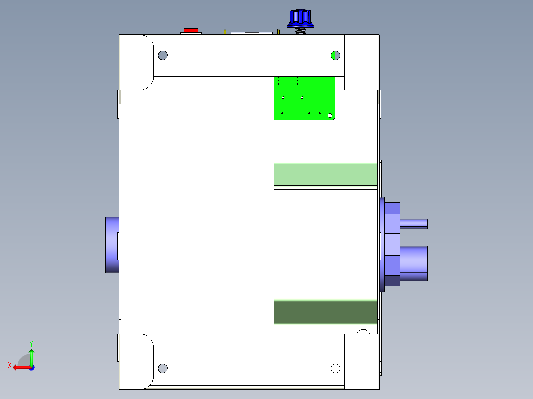 B3004026-呼吸机后视图