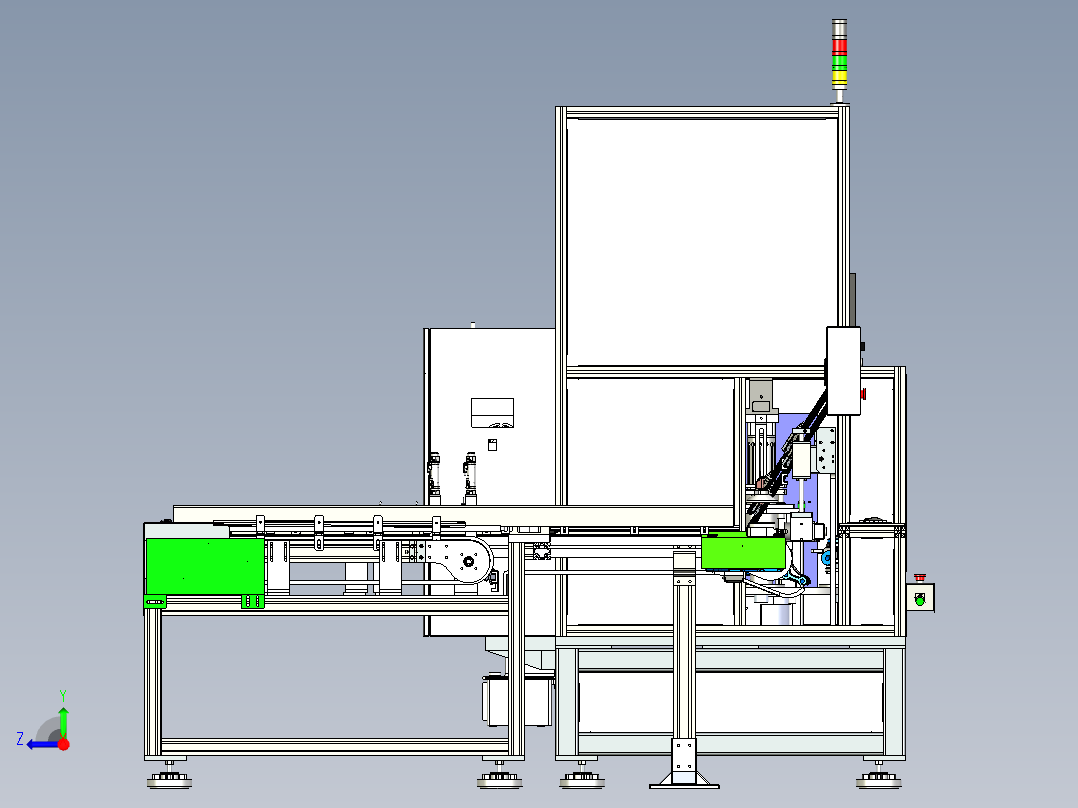 全自动轮毂轴承、卡簧上料压装设备右视图