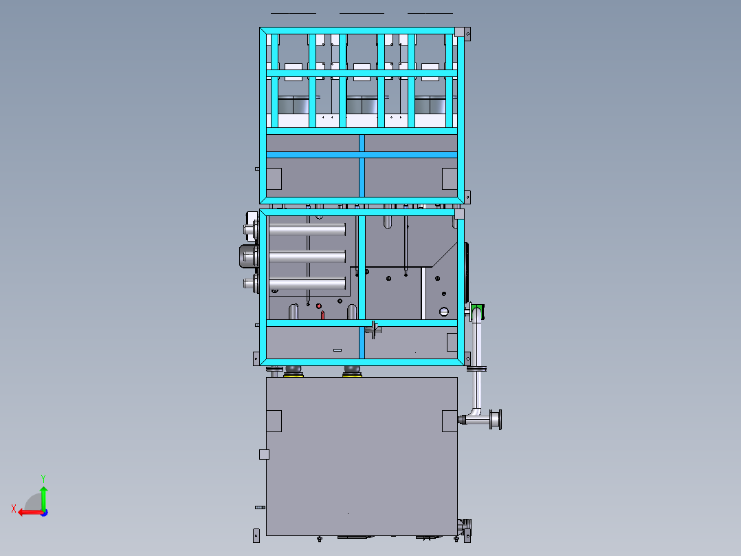 平整机低压站 STP后视图