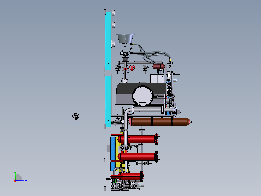 平整机低压站 STP左视图