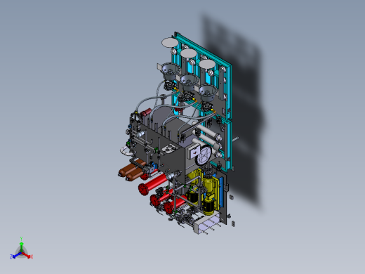 平整机低压站 STP正等轴测缩略图