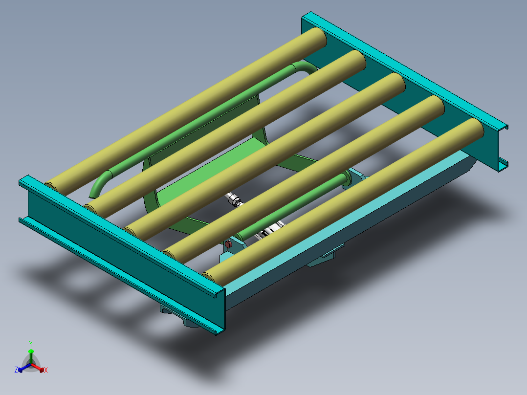 摆臂式阻挡器--483184-6正等轴测图