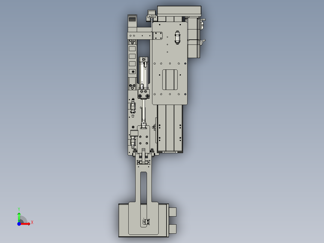 B龙门Z轴取料组件OM前视图