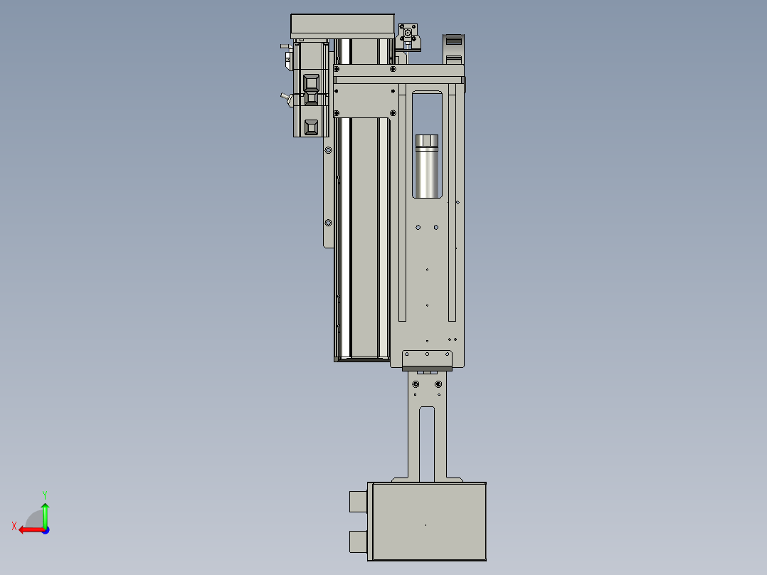 B龙门Z轴取料组件OM后视图