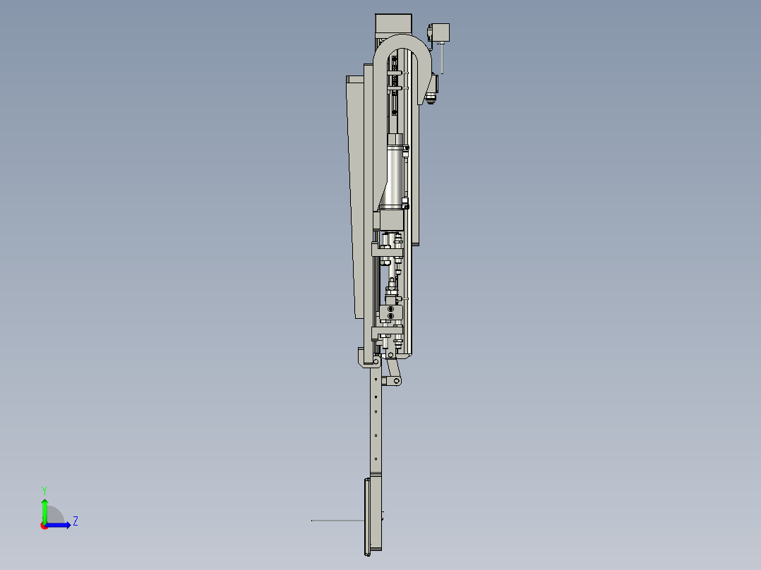 B龙门Z轴取料组件OM左视图