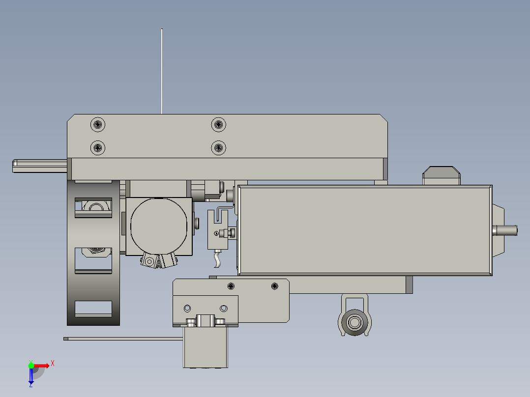 B龙门Z轴取料组件OM俯视图