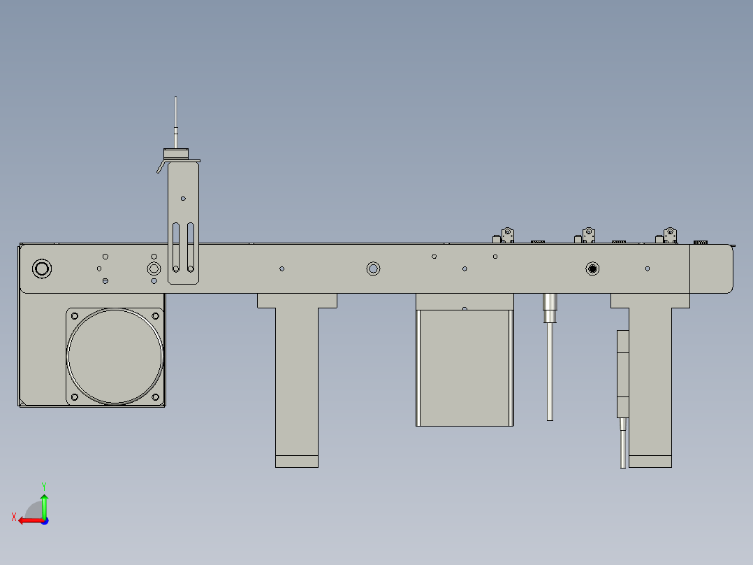 插件机出料皮带线后视图