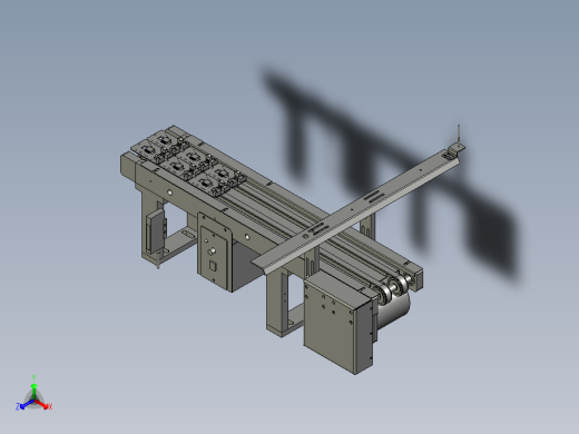插件机出料皮带线正等轴测缩略图