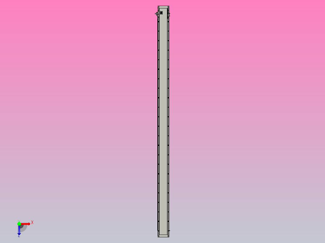 直驱直线电机轴TPA-LNP3-140-55C2-1-L2700-3-C-10-N3俯视图