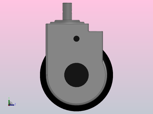 P04-04-100-402G医疗轮[P04-04-125-402G]脚轮左视缩略图