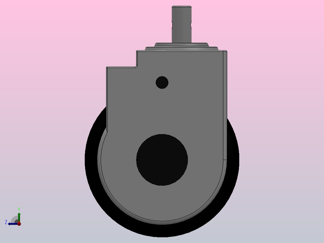 P04-04-100-402G医疗轮[P04-04-125-402G]脚轮右视图