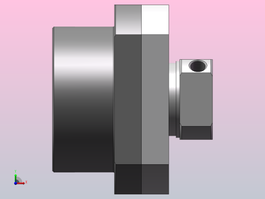 滚珠丝杆固定座支撑座BRW15前视缩略图