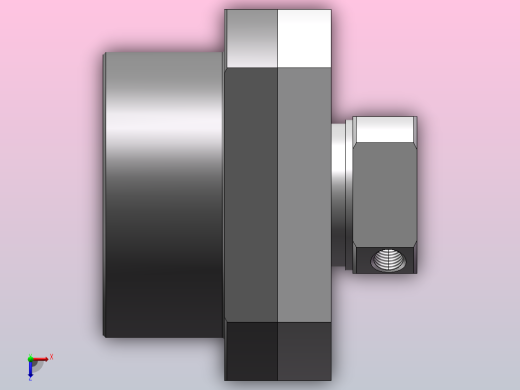 滚珠丝杆固定座支撑座BRW15俯视缩略图