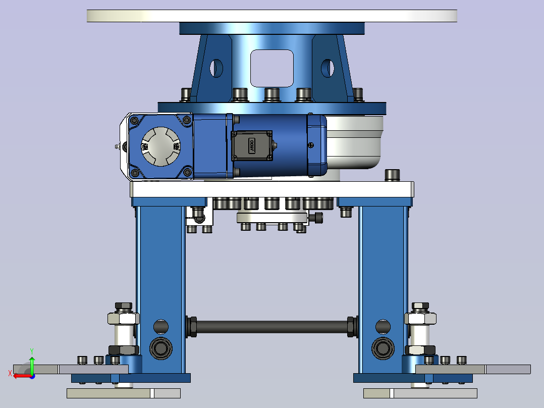 调整任意角度机器台后视图