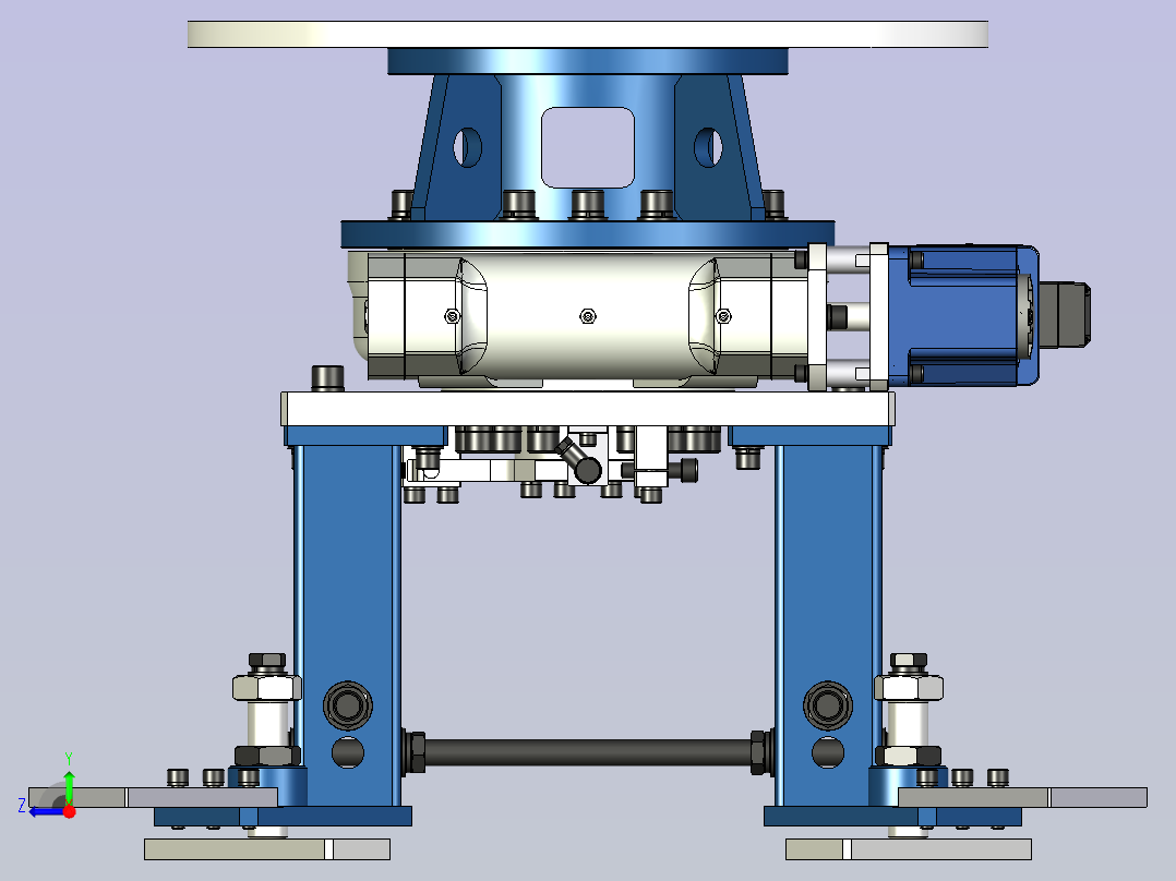 调整任意角度机器台右视图