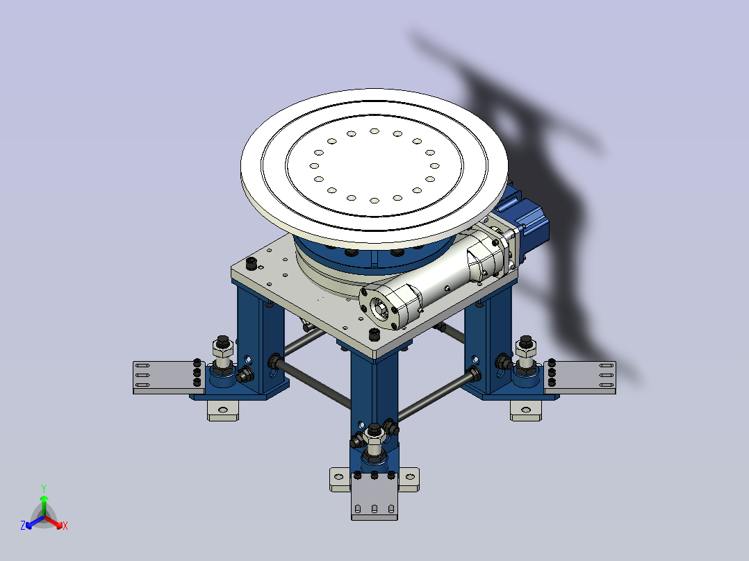 调整任意角度机器台正等轴测图