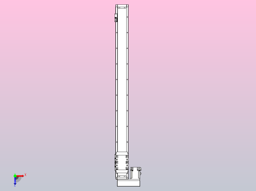滚珠丝杠直线轴内置导轨TPA-GCR-80-1610C-L900-ML-M20-N3俯视图