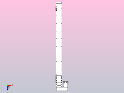 滚珠丝杠直线轴内置导轨TPA-GCR-80-1610C-L900-ML-M20-N3俯视缩略图