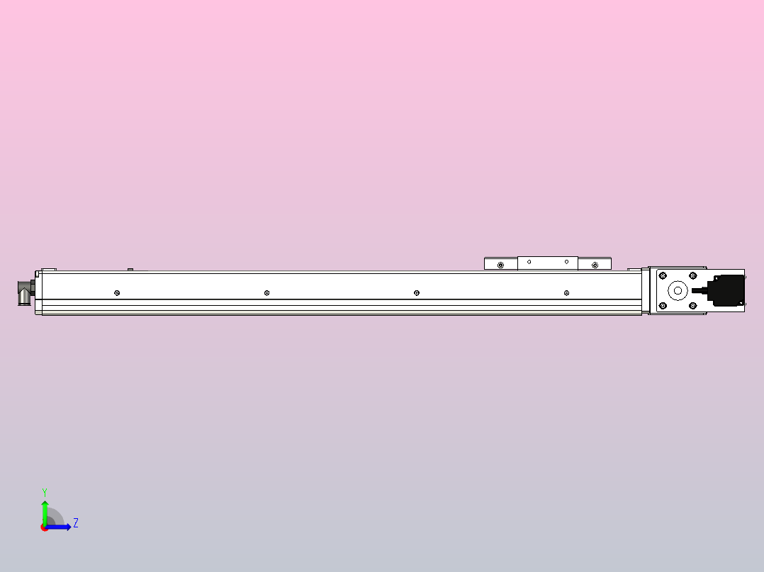 ECB10-550-R直线模组左视图