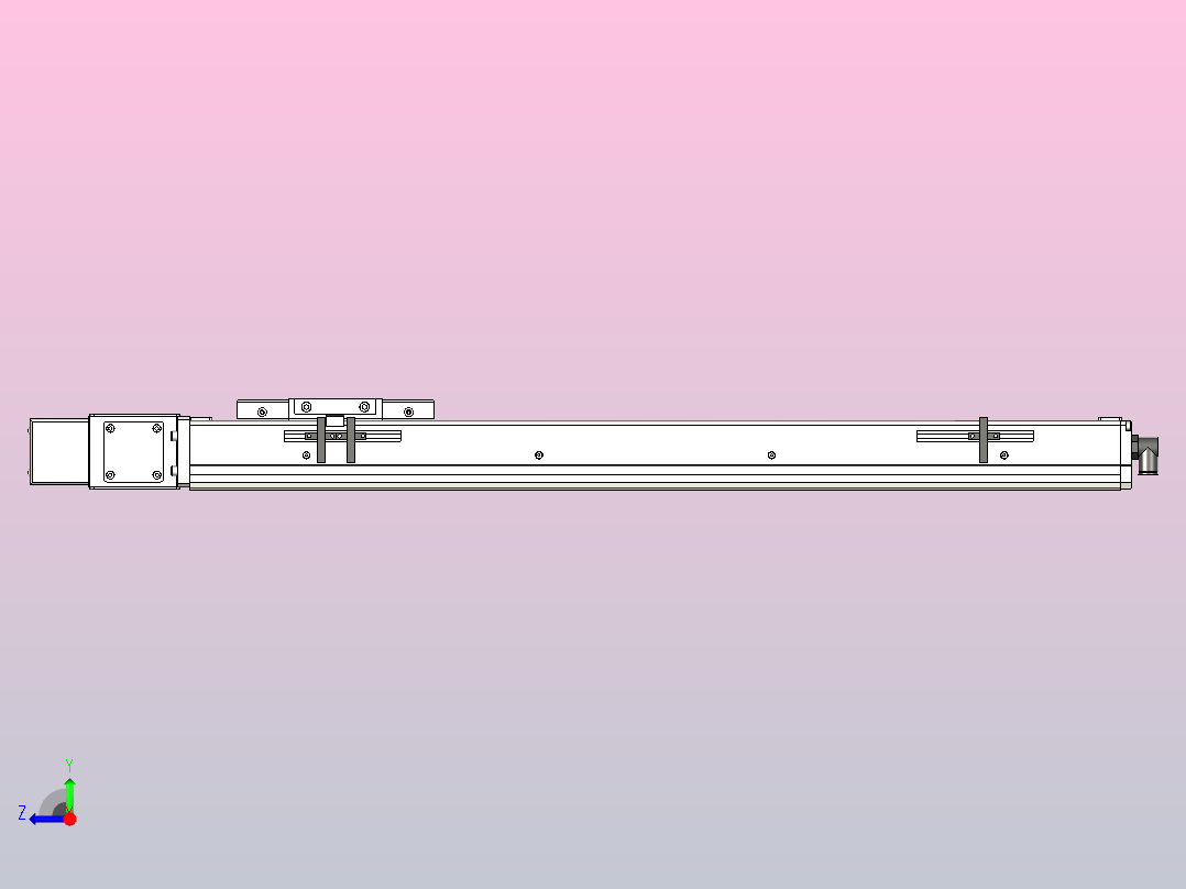 ECB10-550-R直线模组右视图