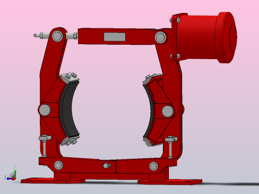 MWZA200～300系列电磁鼓式制动器_MWZA300-250B-25%