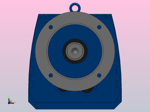 RF107R77法兰轴伸式组合型斜齿轮减速机RF107R77-Y0.75-4P-80-M1-0°-Φ350前视缩略图