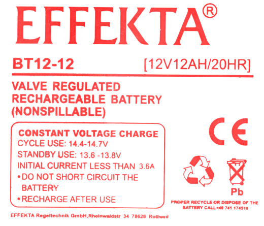 电池效率12V-12Ah SLA缩略图