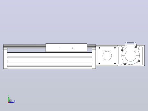 皮带直线轴半封闭可选导轨TPA-HNB-140D-120-L50-MR-C-P40-N3左视缩略图