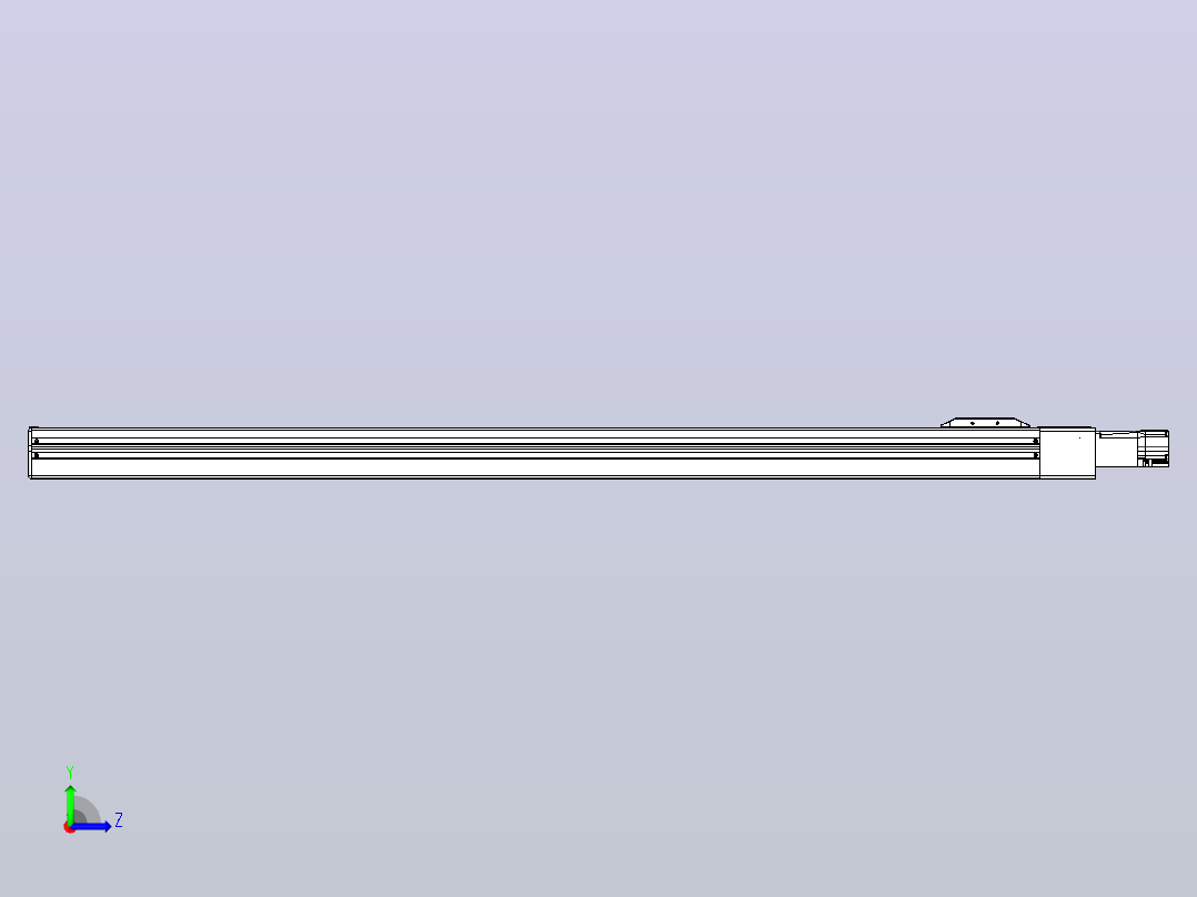 滚珠丝杠直线轴带导轨全封闭TPA-HCR-65S-1610C-L1000-M-C-P10-N3左视图