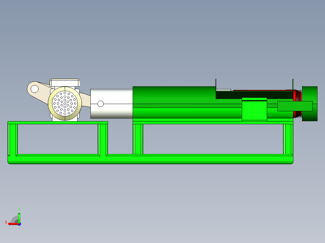铝罐回收机后视图
