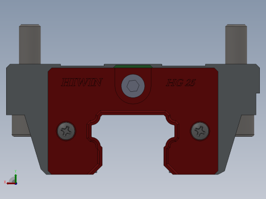 solidworksHIWIN上银直线导轨滑块副25cc后视缩略图