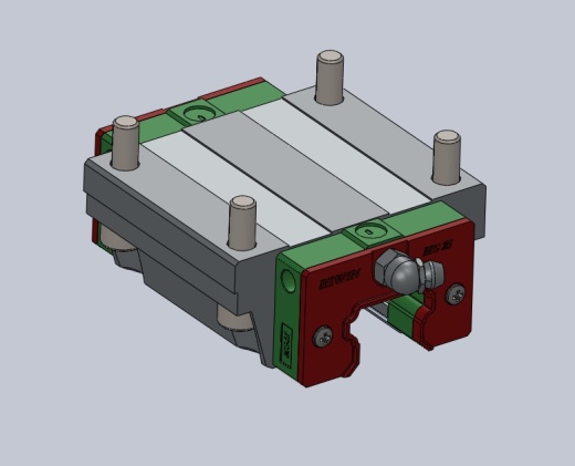solidworksHIWIN上银直线导轨滑块副25cc缩略图