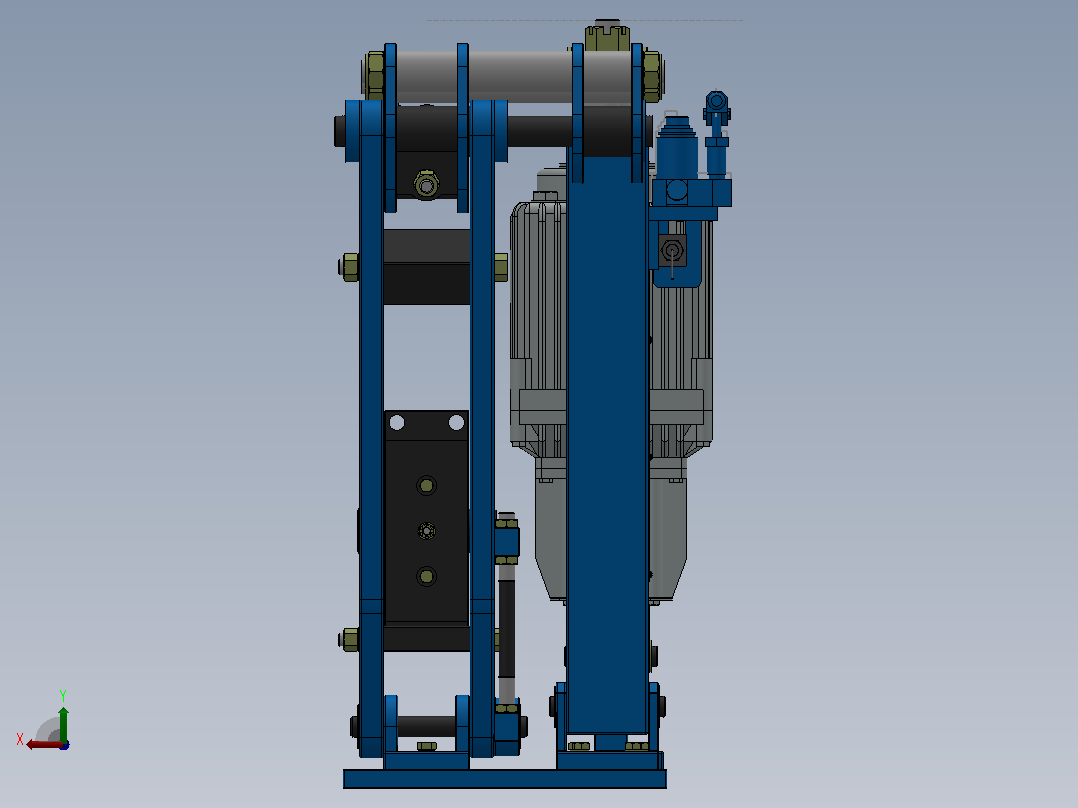 YP41系列电力液压盘式制动器YP41-4500-630×30-ⅡA-CL.RL.WL.HL后视图