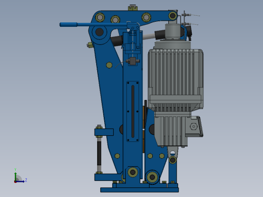 YP41系列电力液压盘式制动器YP41-4500-630×30-ⅡA-CL.RL.WL.HL左视缩略图