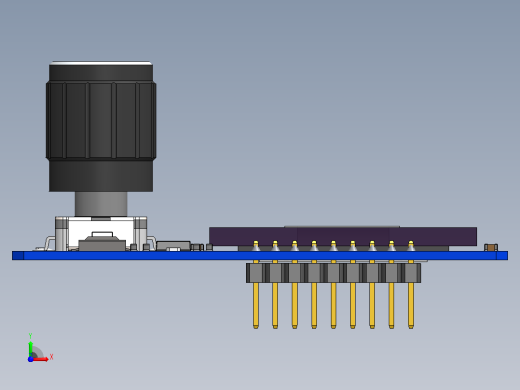 Estardyn 1.3 OLED模块SH1116驱动器，EC11编码器，I2C接口，3.3V，128x64前视缩略图