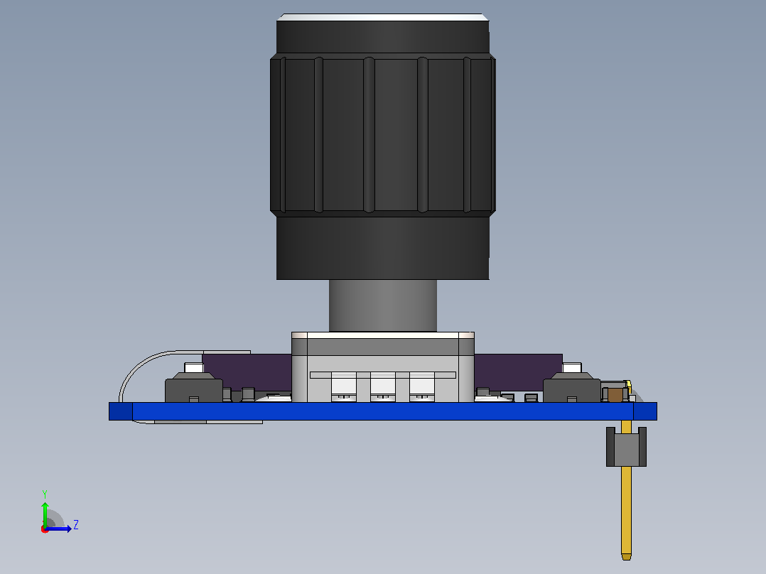 Estardyn 1.3 OLED模块SH1116驱动器，EC11编码器，I2C接口，3.3V，128x64左视图