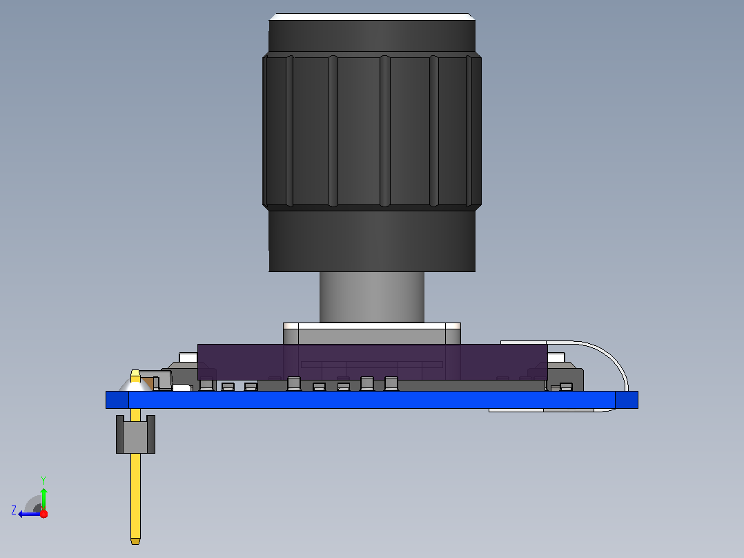 Estardyn 1.3 OLED模块SH1116驱动器，EC11编码器，I2C接口，3.3V，128x64右视图