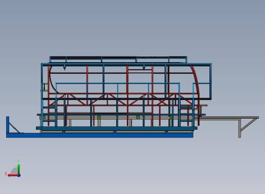 A14-骨架液压合装台加6米公路车骨架后视缩略图