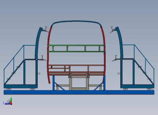 A14-骨架液压合装台加6米公路车骨架右视缩略图